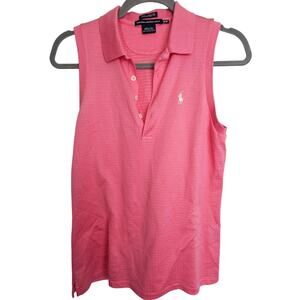 Ralph Lauren Sport Womens Golf Polo Shirt Sz M Tailored Golf Fit Stretch Active